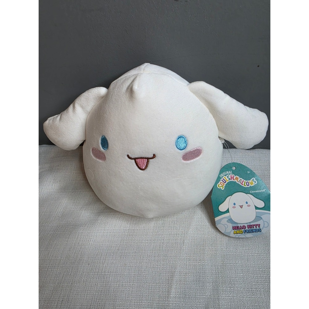 Squishmallows Sanrio Cinnamoroll Hello Kitty and Friends 8 Inch White Plush NWT
